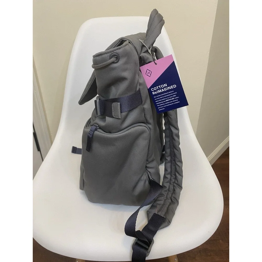 Vera Bradley Women's Cotton Utility Backpack Galaxy Gray New Bag School Beach